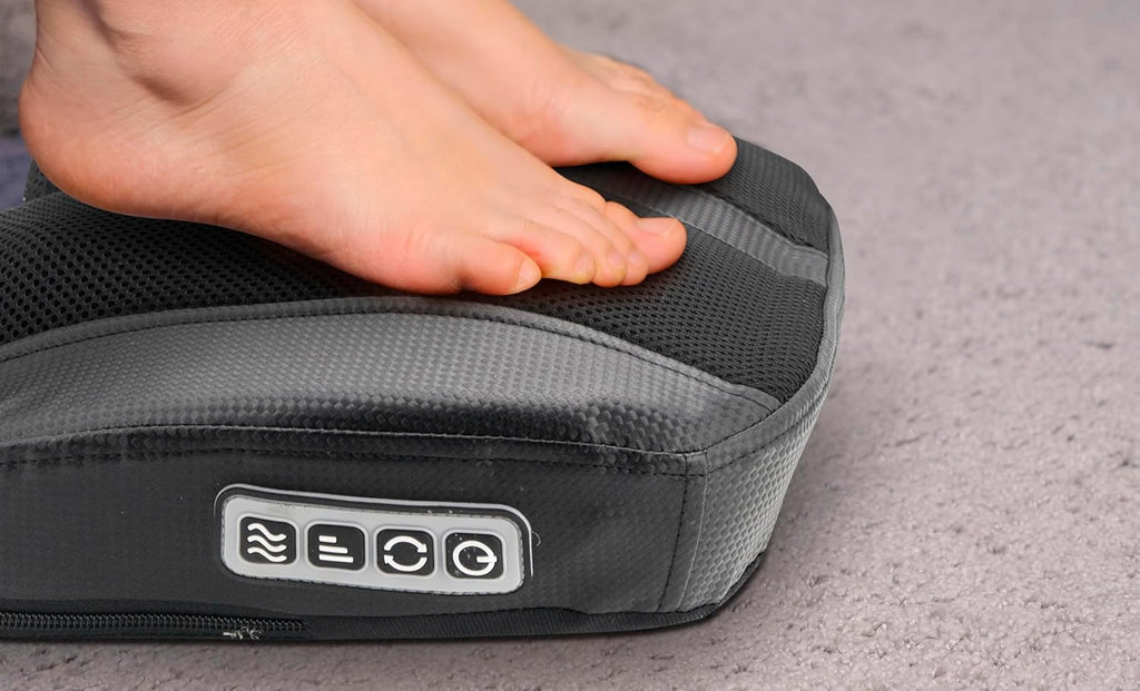 Foot Rest Massager with Soothing Heat & Variable Speed