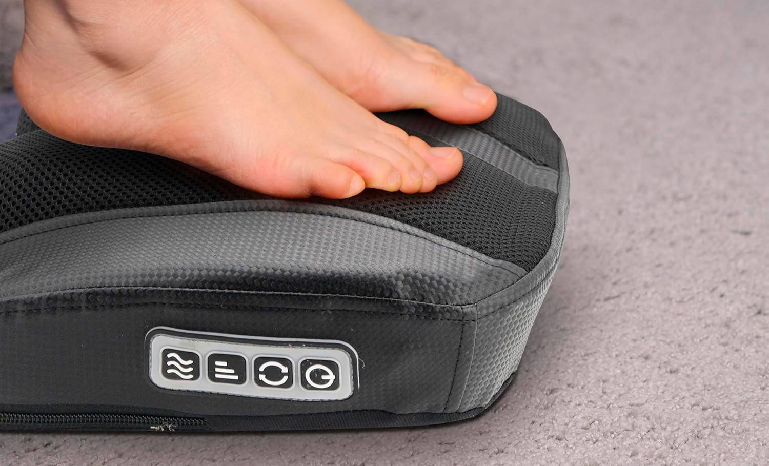 Foot Rest Massager with Soothing Heat & Variable Speed